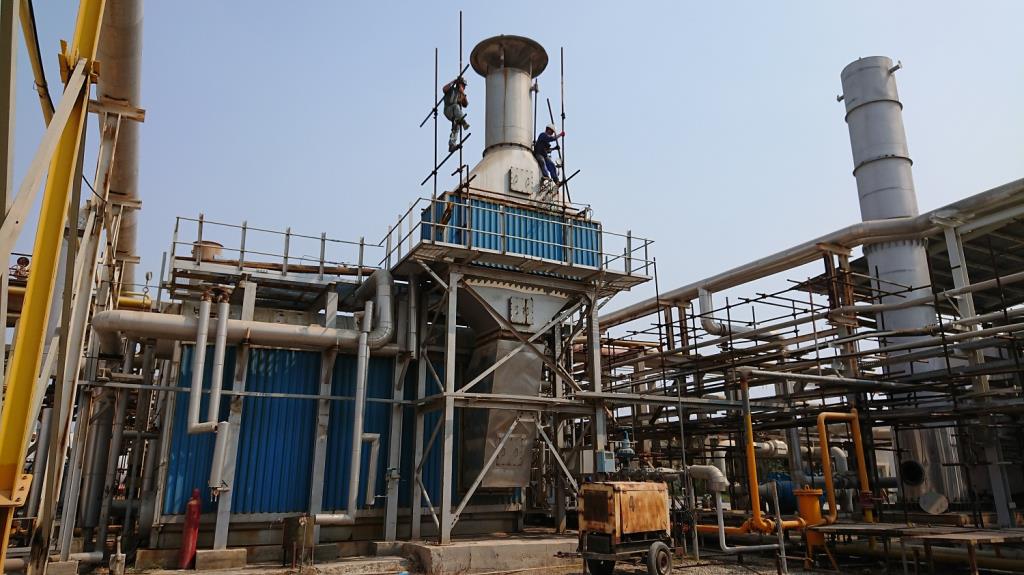  Major repairs of water tube boiler No. 9 in water and steam unit of Lavan District